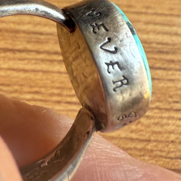 Jes Maharry Turquoise 'Never give up"  "Hope"  Ring - Picture 3 of 12